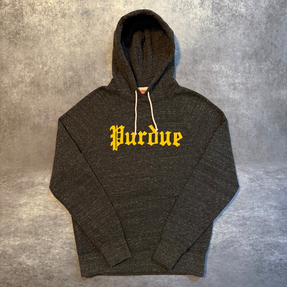 Homage Purdue Boilermakers Hoodie Mens Medium Gray Olde English Pullover Vintage